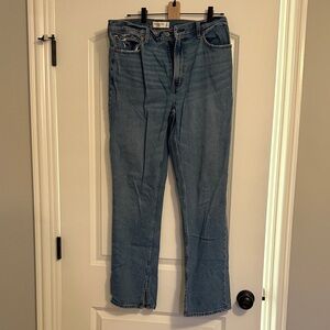 Abercrombie & Fitch Women's Straight Leg Blue Jeans